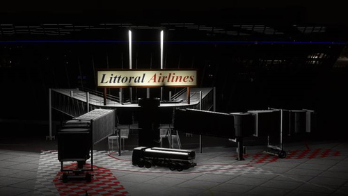 Panneaux Littoral Airlines sur LFMN-LFMD-LFPB-LFMT-LFBR-LFPO-KMCI
