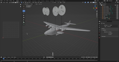 PILOT’S FSG – Boeing B314 – The Clipper (Single Tail) Paintkit. Blender only.