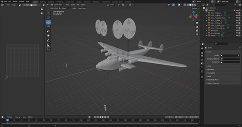 PILOT’S FSG – Boeing B314 – The Clipper (Triple Tail) Paintkit. Blender only.