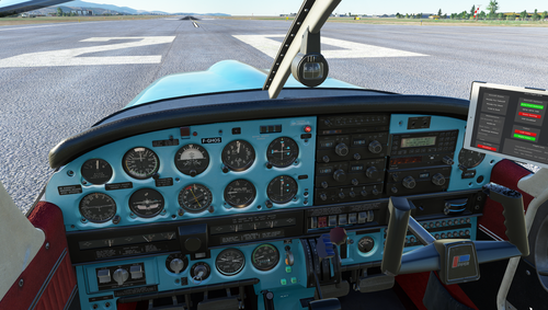 Piper Arrow III Panel Blue