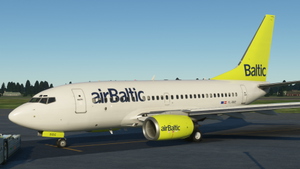 PMDG 737-600 AirBaltic YL-BBE [based on 737-500 YL-BBE] thumbnail 6