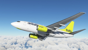 PMDG 737-600 AirBaltic YL-BBE [based on 737-500 YL-BBE] thumbnail 8