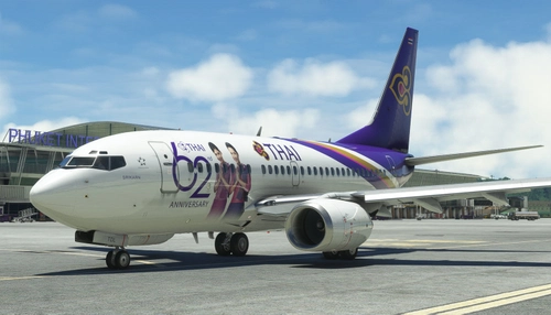 PMDG B737-600 | Thai Airways Intl 62nd Anniversary | HS-TDL