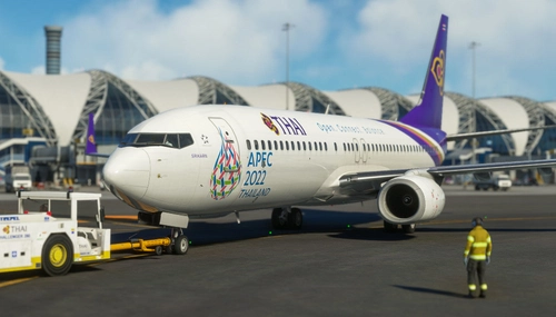 PMDG B737-800 | Thai Airways Intl - APEC 2022 THAILAND | HS-TDL