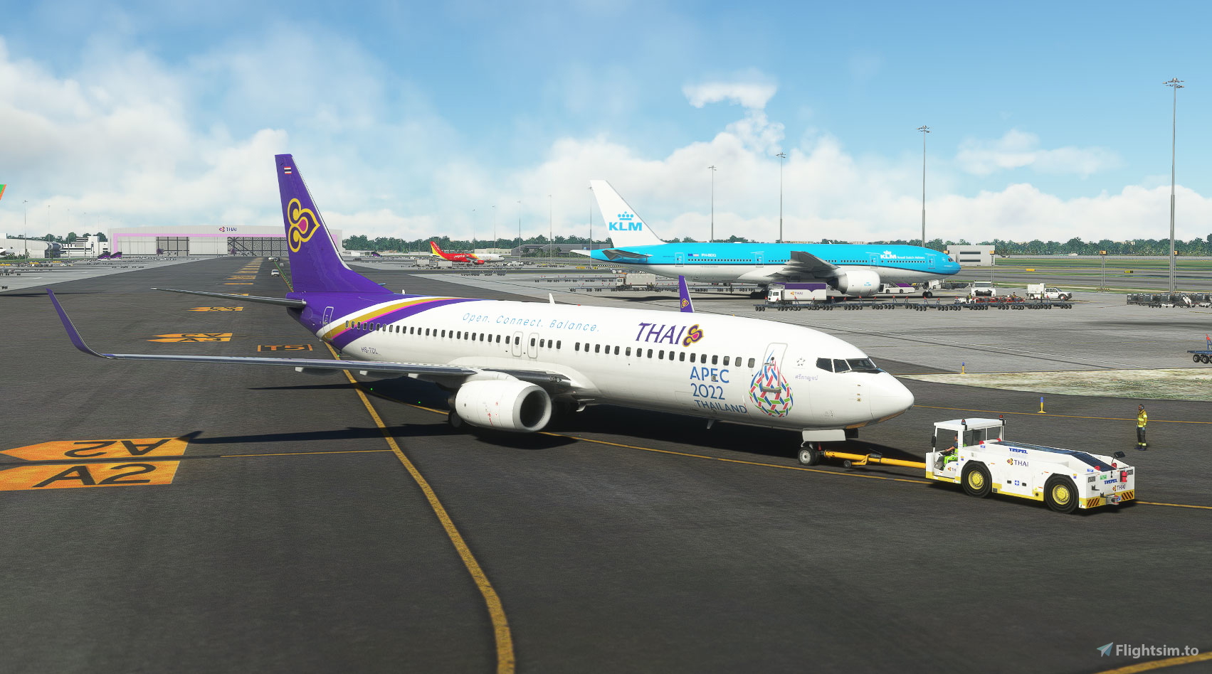 PMDG B737-800 | Thai Airways Intl - APEC 2022 THAILAND | HS-TDL