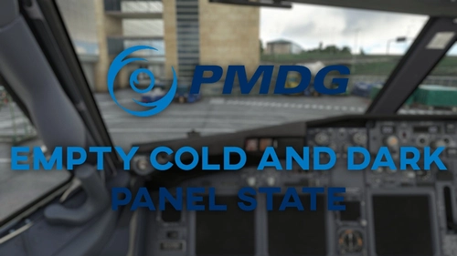 PMDG 737-700 - Empty Cold & Dark Panel State - No Payload + 15% Fuel in Tanks