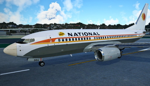 PMDG 737-700 National "Sun King" livery (*fictional)
