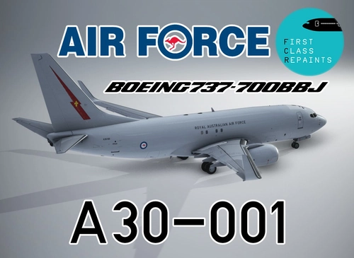 PMDG 737-700BBJ RAAF (E7A Wedgetail) A30-001