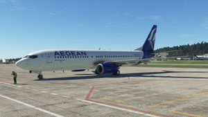 PMDG 737-800 Aegean Airlines Livery [4k] thumbnail 1