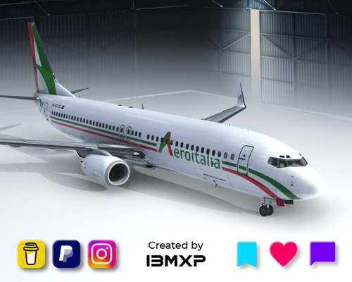 AeroItalia | FULL Fleet Pack w/Interiors, Eyebrows & Blank rudder
