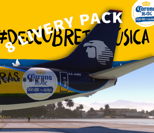 PMDG 737-800 AeroMexico 8-Pack │W/ Cabin │4K