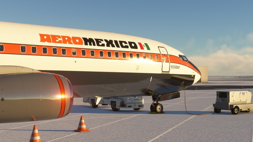PMDG 737-800 AeroMexico (XA-DEW - Fictional 70s Livery)