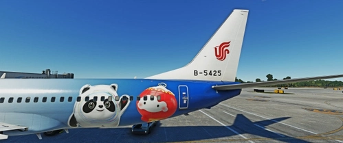 PMDG 737-800 Air China (2022 Winter Olympics Ice&Snow livery B-5425) 国航冬奥彩绘B-5425