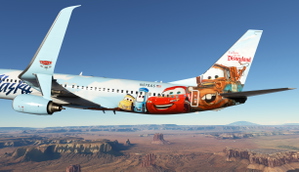 PMDG 737-800 Alaska Airlines Cars Land / N570AS thumbnail 2