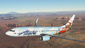 PMDG 737-800 Alaska Airlines Cars Land / N570AS thumbnail 1