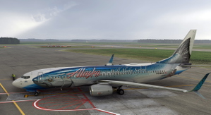 PMDG 737-800 Alaska Airlines Salmon-Thirty-Salmon II / N559AS thumbnail 1