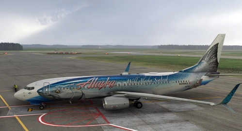 PMDG 737-800 Alaska Airlines Salmon-Thirty-Salmon II / N559AS