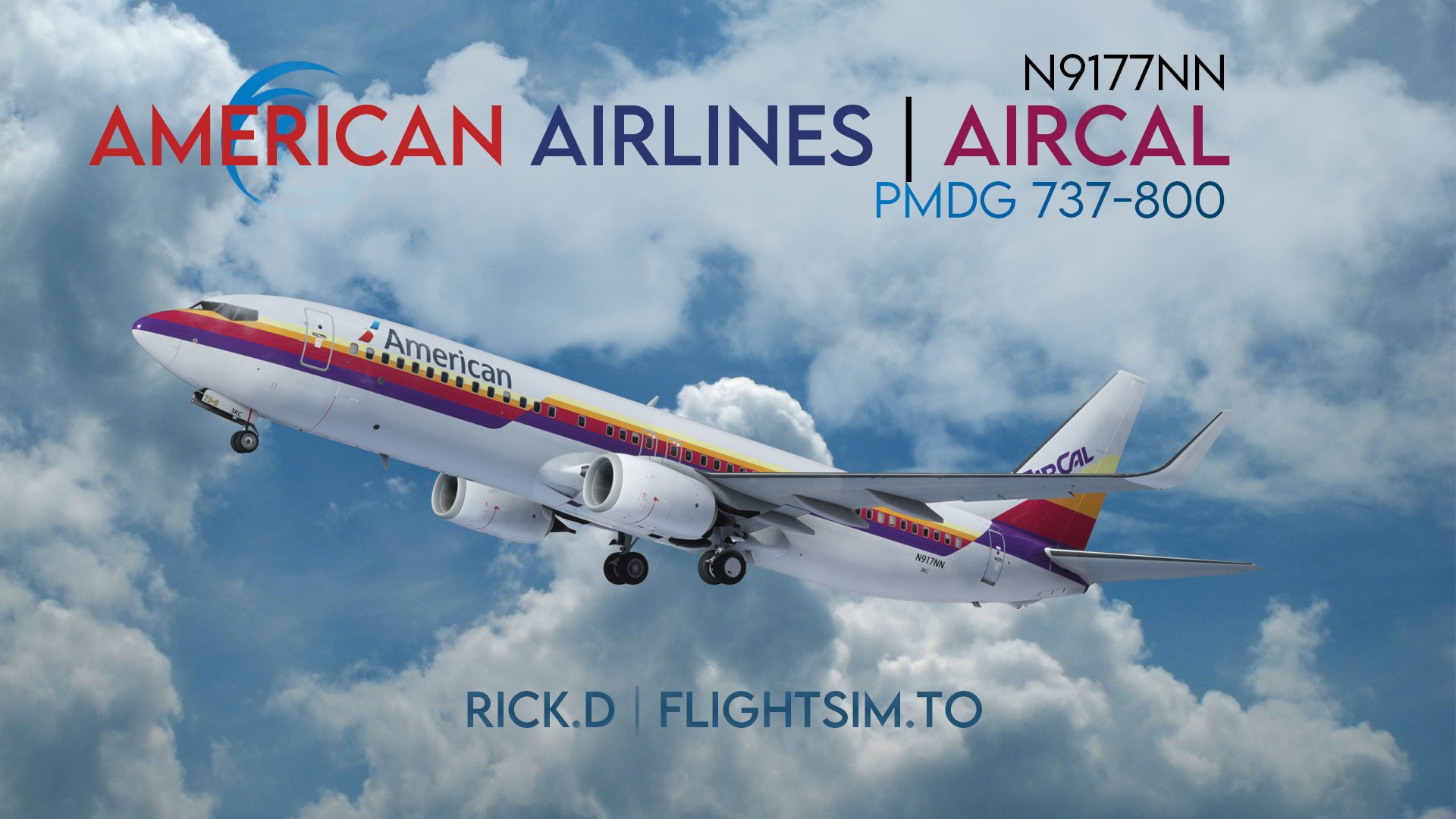 ✈️ PMDG 737-800 | American Airlines - AirCal | N917NN [4K]&nbsp; - Image 1