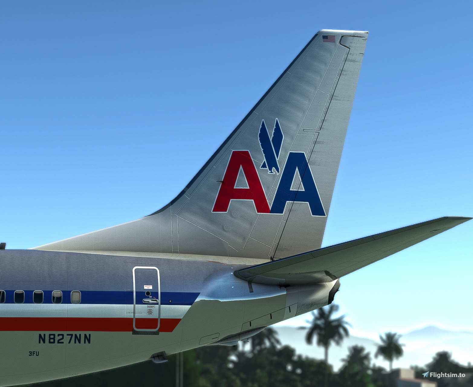 PMDG 737-800 American Airlines N827NN | 4K | Clean & Polished - Image 1