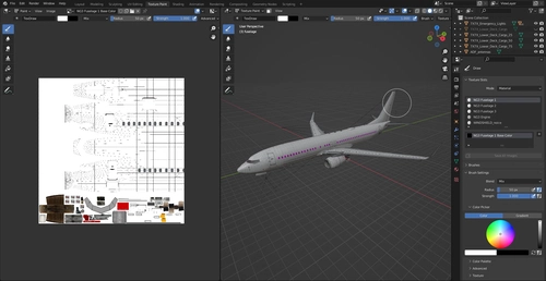 PMDG 737-800 Blender Paintkit