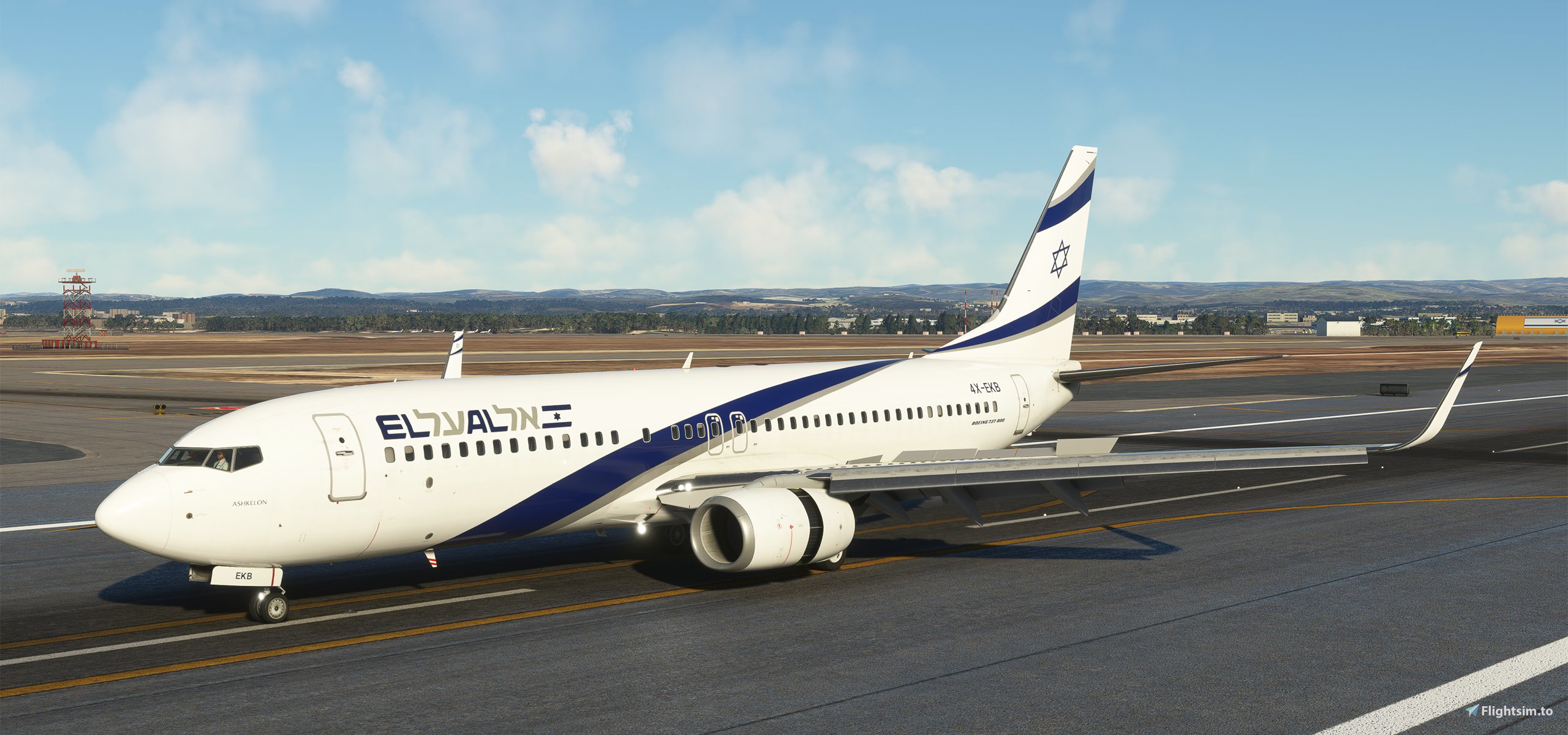 PMDG 737-800 | El Al Israel Airlines 4X-EKB | 4K - Image 1