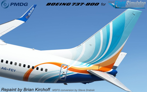 PMDG 737-800 FlyDubai (A6-FEY - 2015)