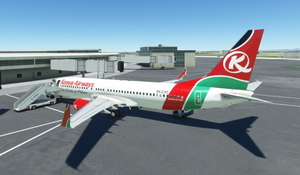 PMDG 737-800 Kenya Airways 5Y-CYC Livery thumbnail 3