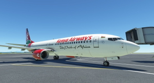 PMDG 737-800 Kenya Airways 5Y-CYC Livery thumbnail 2