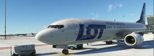 [PMDG 737-800] LOT Polish Airlines (SP-LWB) (Blended Winglets) thumbnail 2