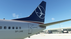 [PMDG 737-800] LOT Polish Airlines (SP-LWB) (Blended Winglets) thumbnail 5