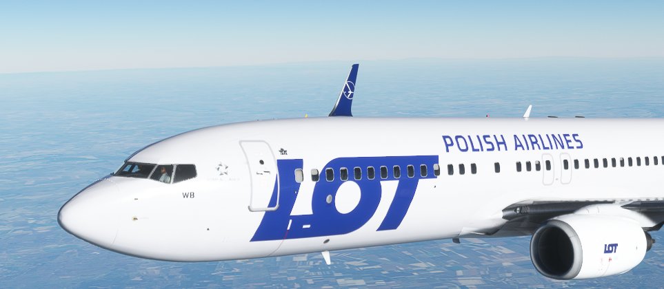 [PMDG 737-800] LOT Polish Airlines (SP-LWB) (Blended Winglets) - Image 1