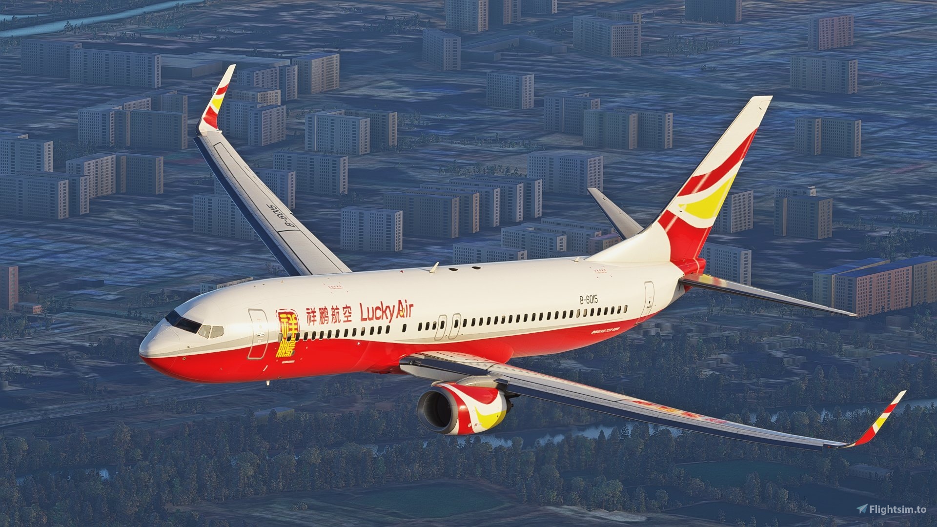 PMDG 737-800 Lucky Air 祥鹏航空B-6015 8K for Microsoft Flight 