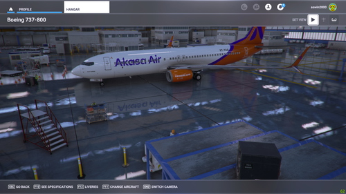 PMDG 737-800 MAX AKASA AIR