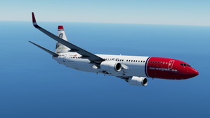 PMDG 737-800 Norwegian Air Shuttle (LN-NOD - 2012 - Sonja Henie) thumbnail 3