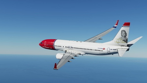 PMDG 737-800 Norwegian Air Shuttle (LN-NOD - 2012 - Sonja Henie) thumbnail 5