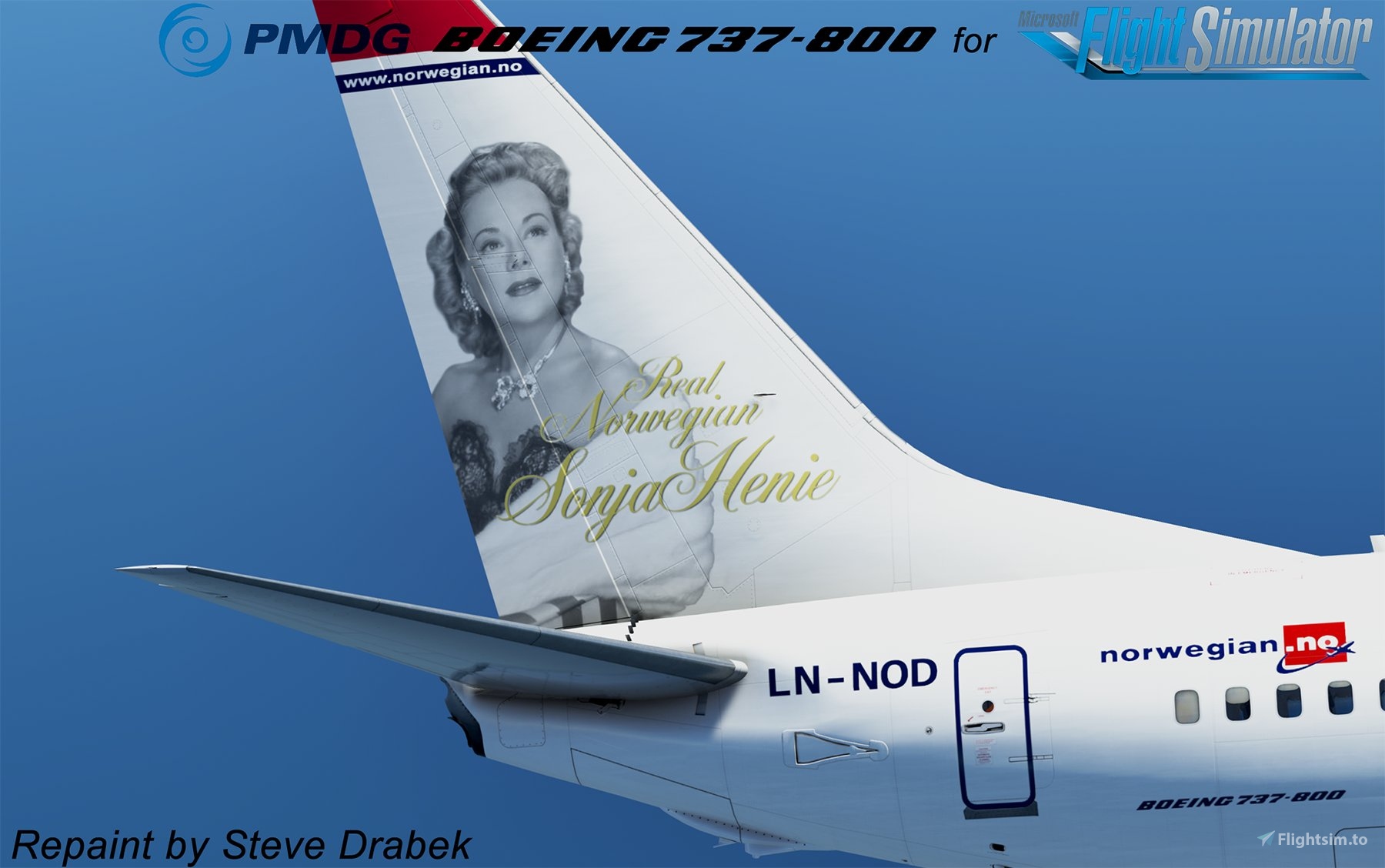 PMDG 737-800 Norwegian Air Shuttle (LN-NOD - 2012 - Sonja Henie 