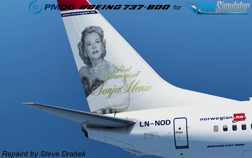 PMDG 737-800 Norwegian Air Shuttle (LN-NOD - 2012 - Sonja Henie)