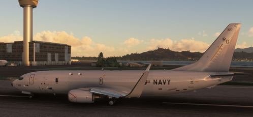 PMDG 737-800 P-8A of VP-47, the Golden Swordsmen of NAS Whidbey Island, Washington. 