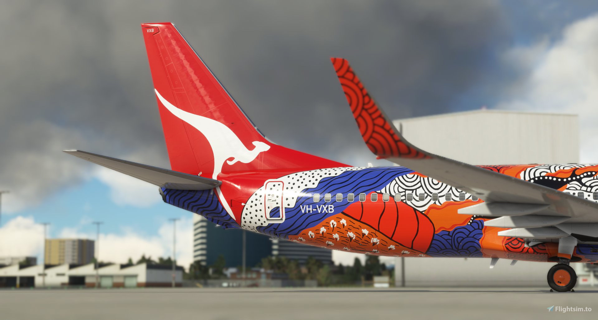 ヘルパ 1/200 QANTAS B737 Yananyi Dreaming Herpa Wings 1/200 Qantas 737-800 