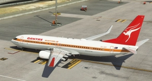 PMDG 737-800 Qantas - VH-XZP Retro Roo thumbnail 3