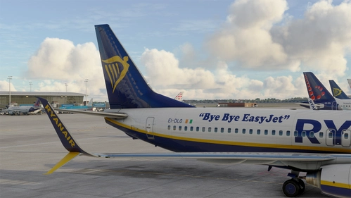 PMDG 737-800 Ryan Air SSW (EI-DLO) "Bye Bye EasyJet"