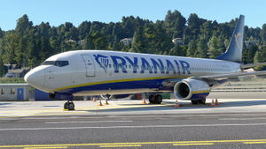 PMDG 737-800 Ryan Air SSW (EI-DLY) Double Pack - Clean and Weathered with Interior thumbnail 7