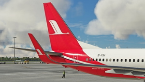 PMDG 737-800 Shanghai Airlines 上海航空公司 B-1151 8K (NEWER TYPE) thumbnail 4