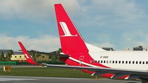 PMDG 737-800 Shanghai Airlines 上海航空公司 B-6866 8K (OLD TYPE) thumbnail 3