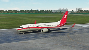 PMDG 737-800 Shanghai Airlines 上海航空公司 B-6866 8K (OLD TYPE) thumbnail 6