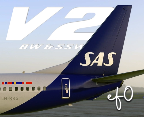 PMDG 737-800 BW & SSW | V2 SAS LN-RRG New scheme | w/Cabin | 4K