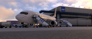 PMDG 737-800 BW & SSW | V2 SAS LN-RRG New scheme  | w/Cabin | 4K thumbnail 6