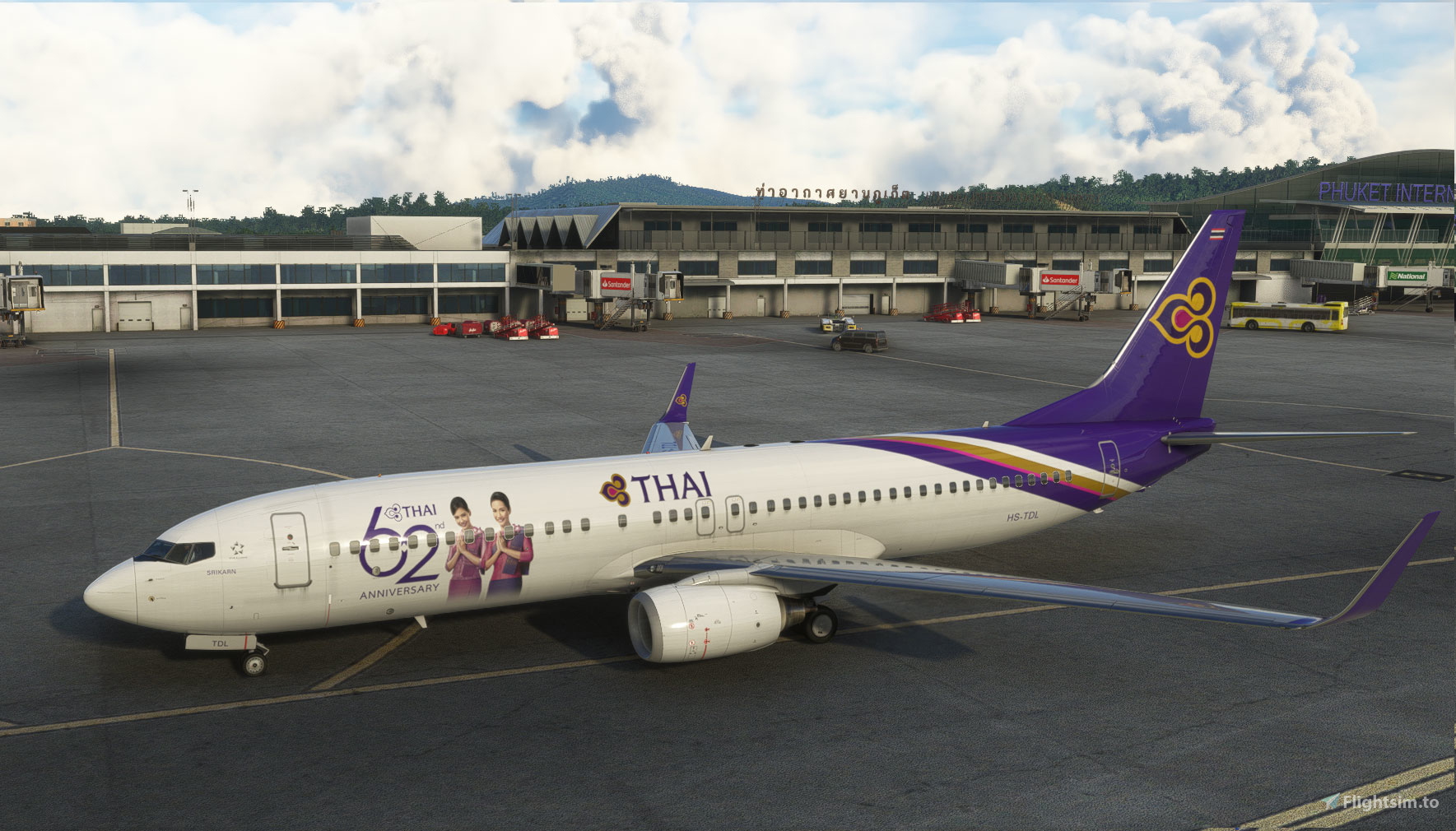 PMDG B737-800 | Thai Airways Intl 62nd Anniversary | HS-TDL für ...