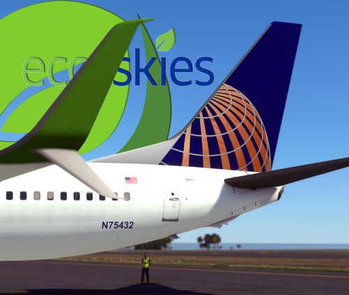 PMDG 737-800 United N75432 EcoSkies