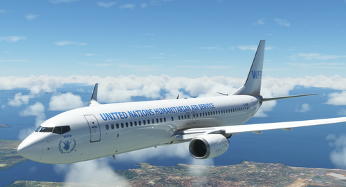 PMDG 737-800 - United Nations Humanitarian Air Service [Fictional]